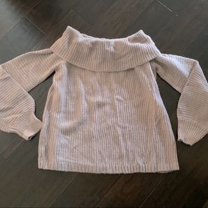 Lavendar OTS Knit Sweater